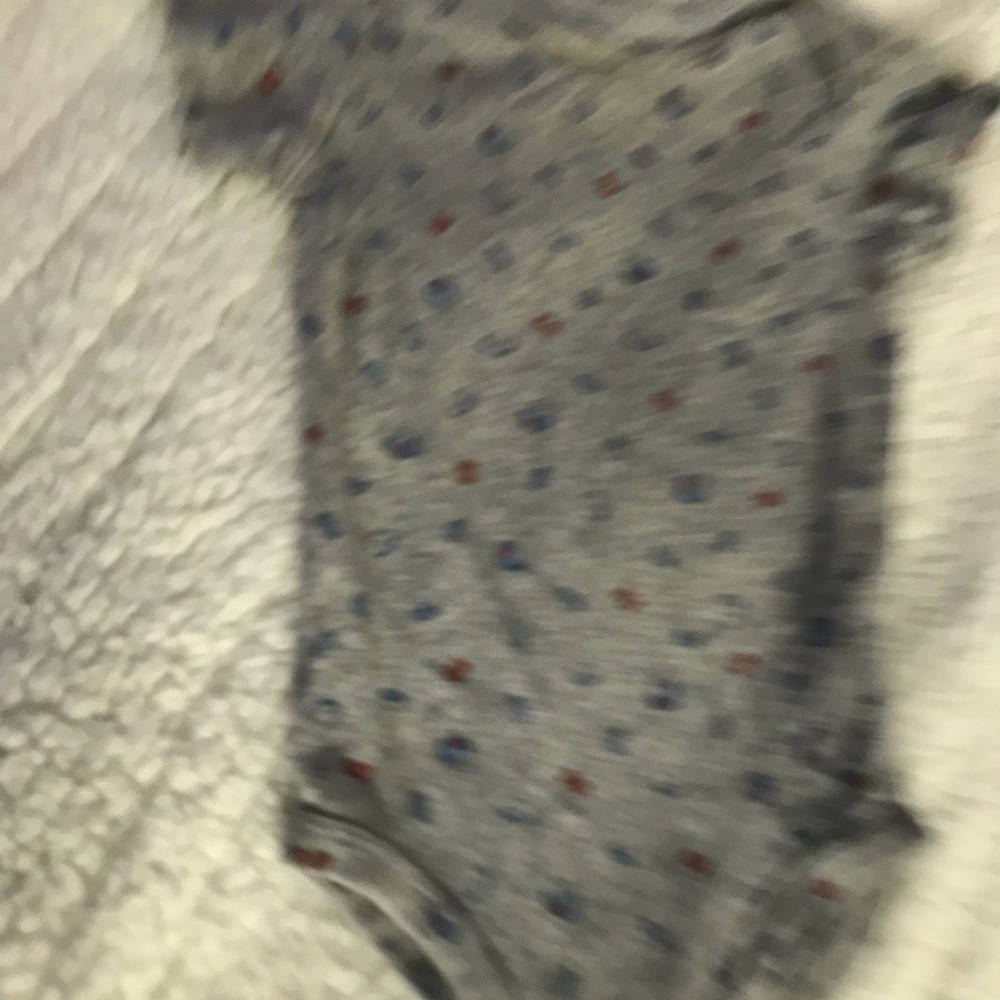 New baby boy clothes the blue football is a 9 mo. The rest are 3-6 mos - Picture 8 of 14